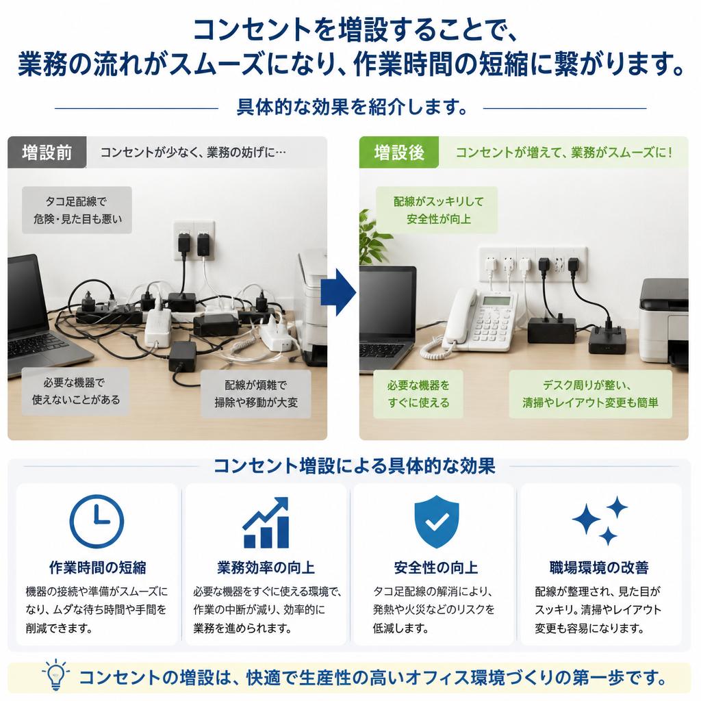増設による業務の効率化