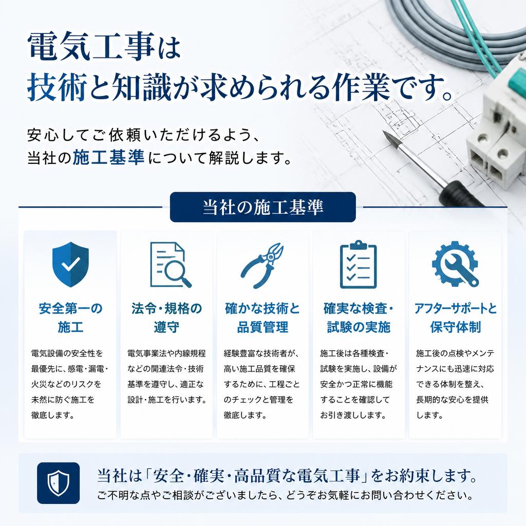 安全で安心な施工