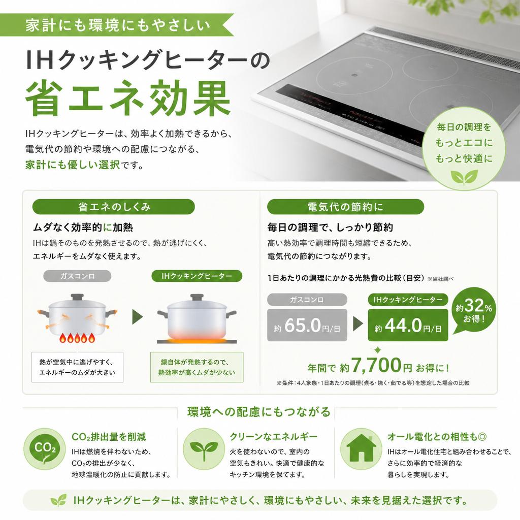 省エネ効果を実感！
