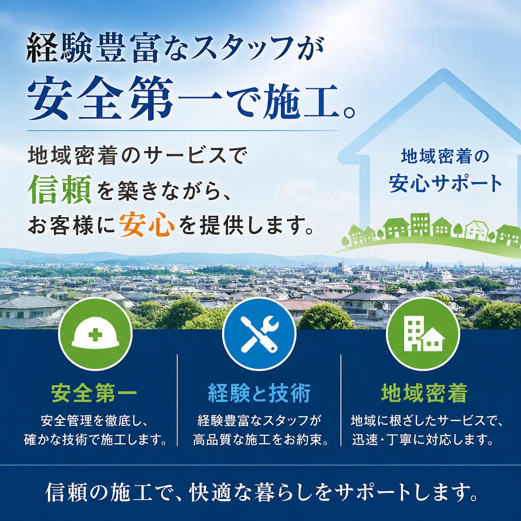 安心・安全な施工の実現