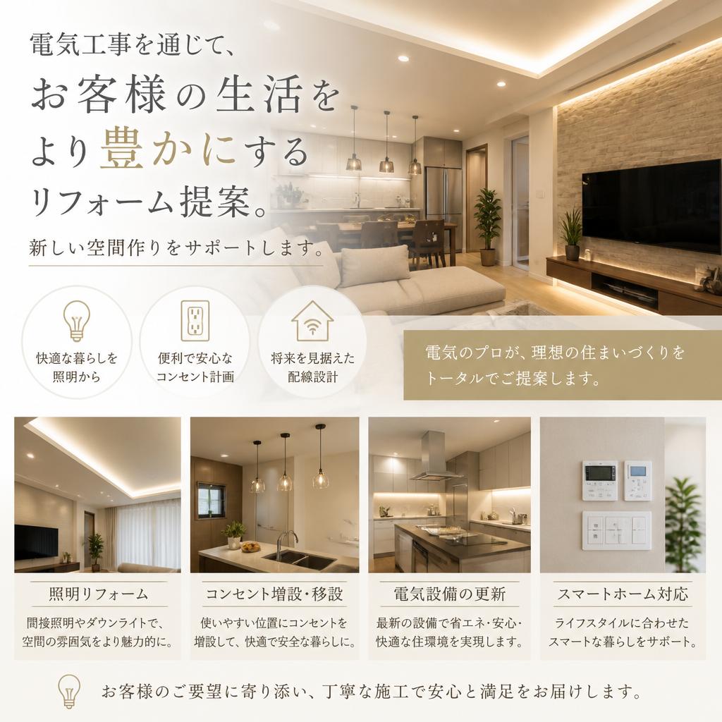 リフォームで新しい生活空間を演出