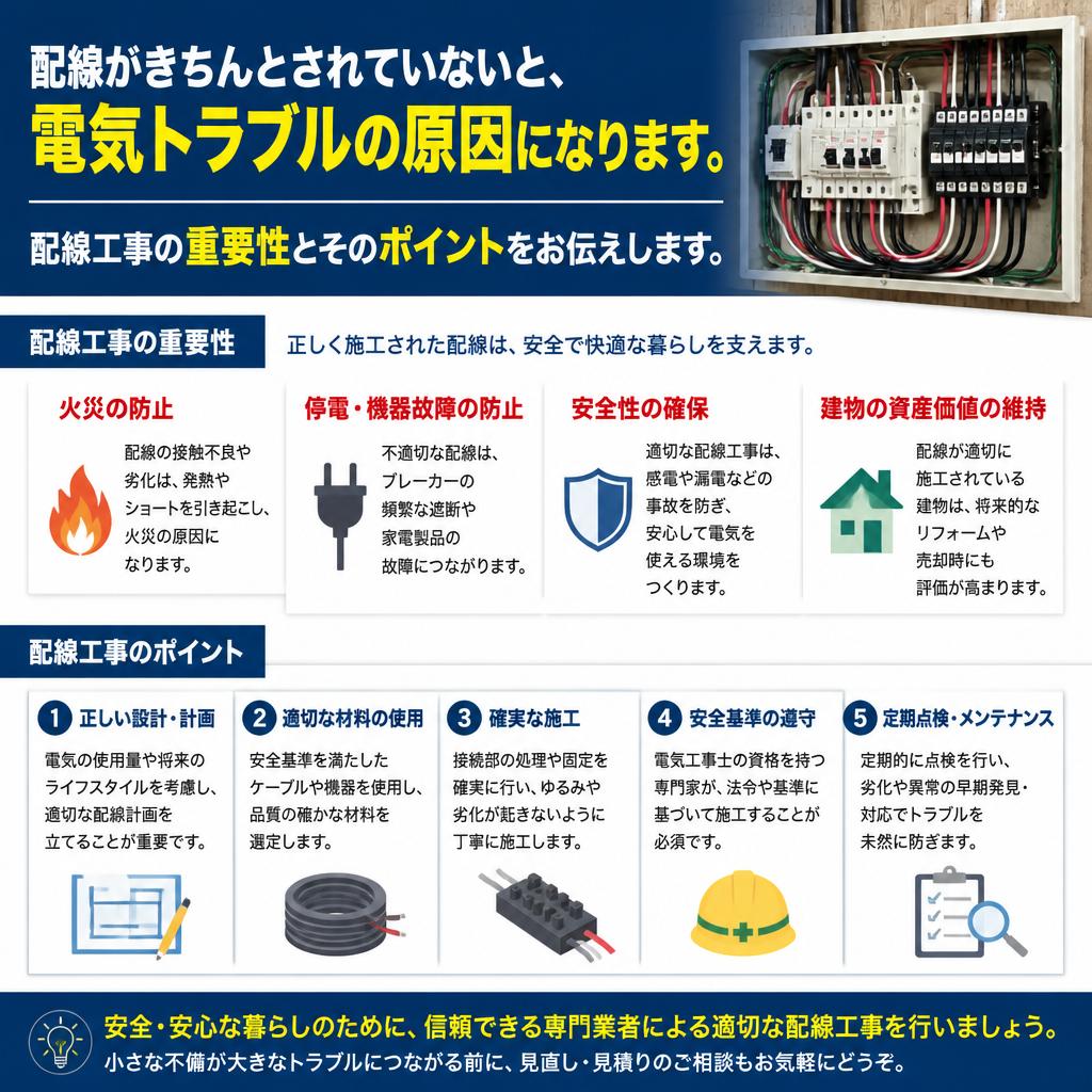 4. 配線工事の重要性